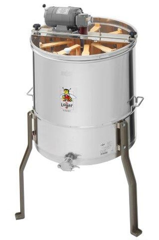 Logar 9‑Waben Radialschleuder CH, Kessel 52 cm, Motorantrieb