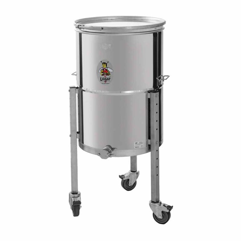 Logar Abfüllbehälter 200 kg auf Rädern, mit Schrägboden (Art. Nr. 7342)