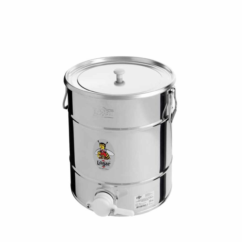 Logar Abfüllbehälter 35 kg, Kunststoffhahn (Art. Nr. 2008)