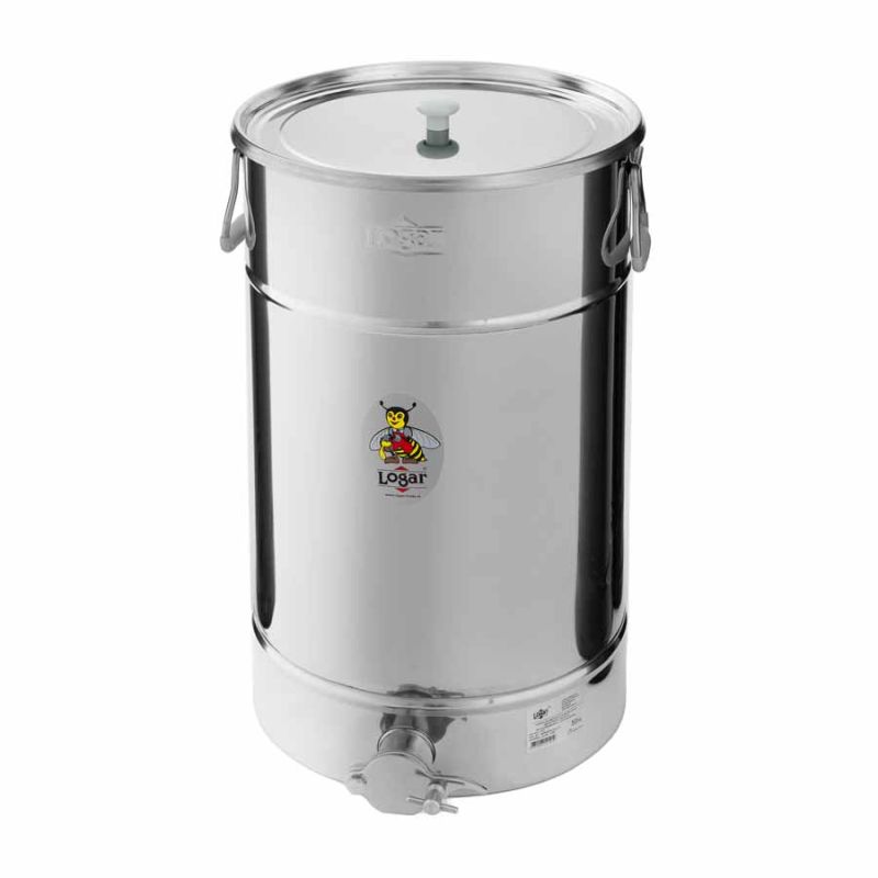 Logar Abfüllbehälter 50 kg mit Schrägboden und Auflagedeckel (Art. Nr. 2121)
